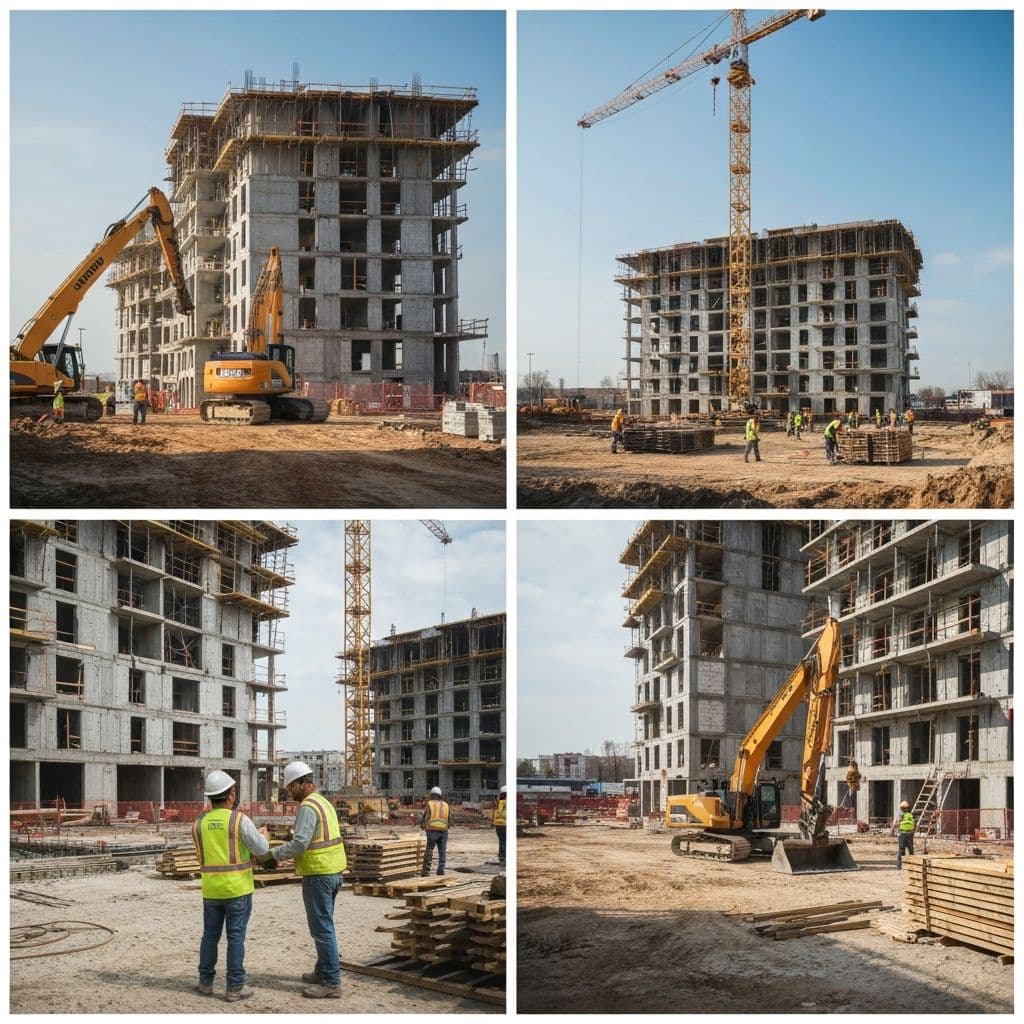 Construction phase of the museum building transformation